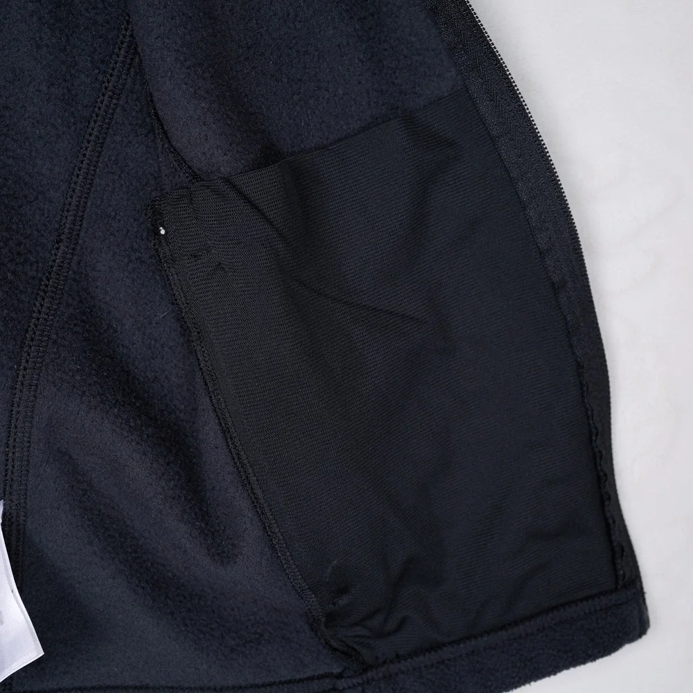 Columbia Benton Springs Fleece Vest Kids Medium 10-12 Black Full Zip WB1433